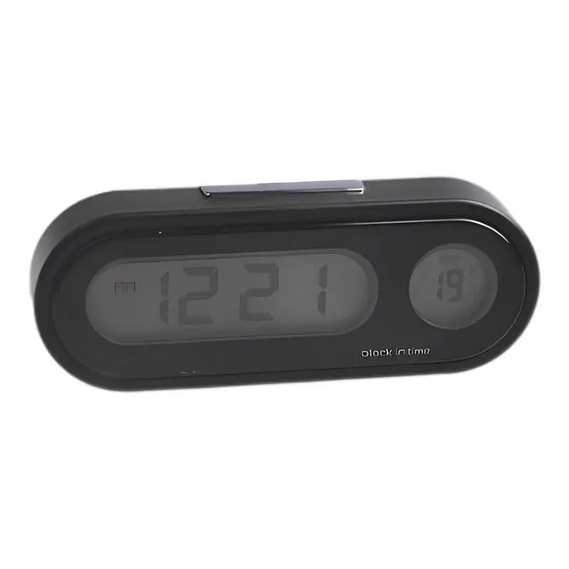 Car Digital Temperature Dashboard Clock LED Light Weather Clock Car Thermograph Car Accessory Car Clock Thermograph For Golf