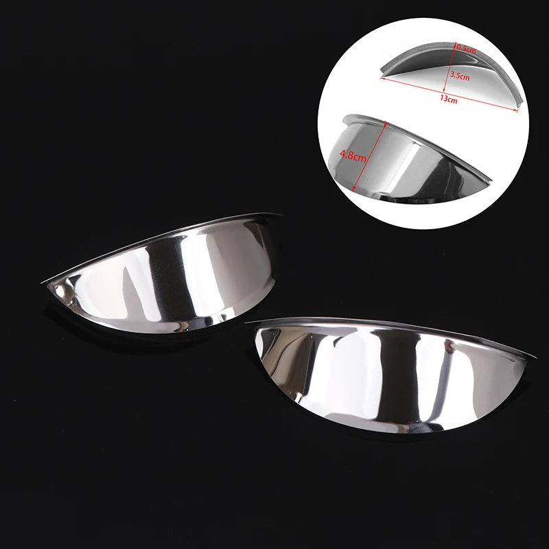 1 Piece Universal Chrome Metal Motorcycle Headlight Visor Rainproof Cover 5.75 Inch 7 Inch Cafe Racer Retro Front Lamp Shield