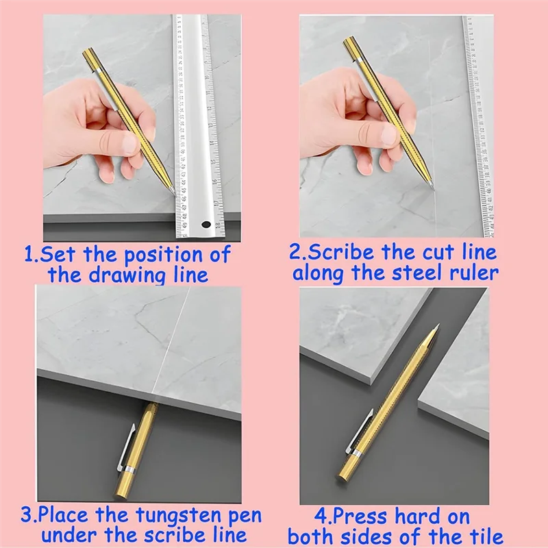 

ABKU-Glass Cutter 3Mm-14Mm, Glass Cutting Tool With Glass Cutting Oil,Aotomatic Oil Feed, Carbide Tip Scriber,Steel Ruler