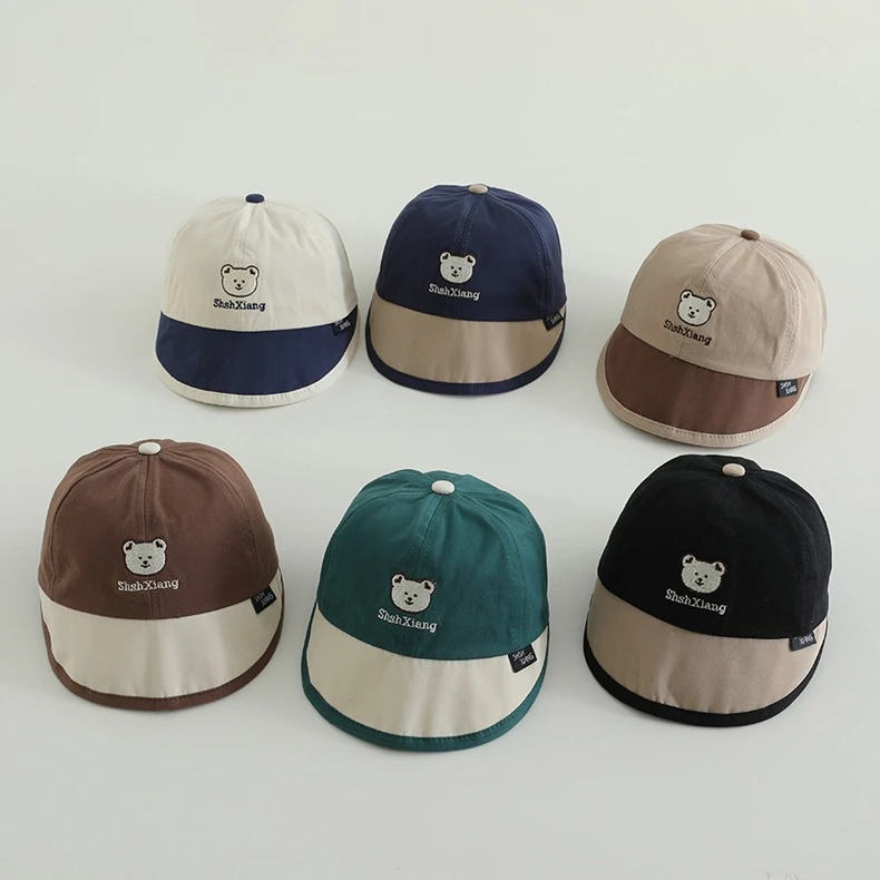 

Embroidery Bear Baby Baseball Cap New Spring Summer Cute Sunhat Boys Girls Cotton Snapback Caps Kid Hip Hop Fishing Hat 1-3y