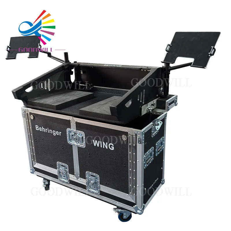 Detachable Wing Digital Console Flip Flight Case Professional Audio Gear Protection Road Box for Stage Performance Events