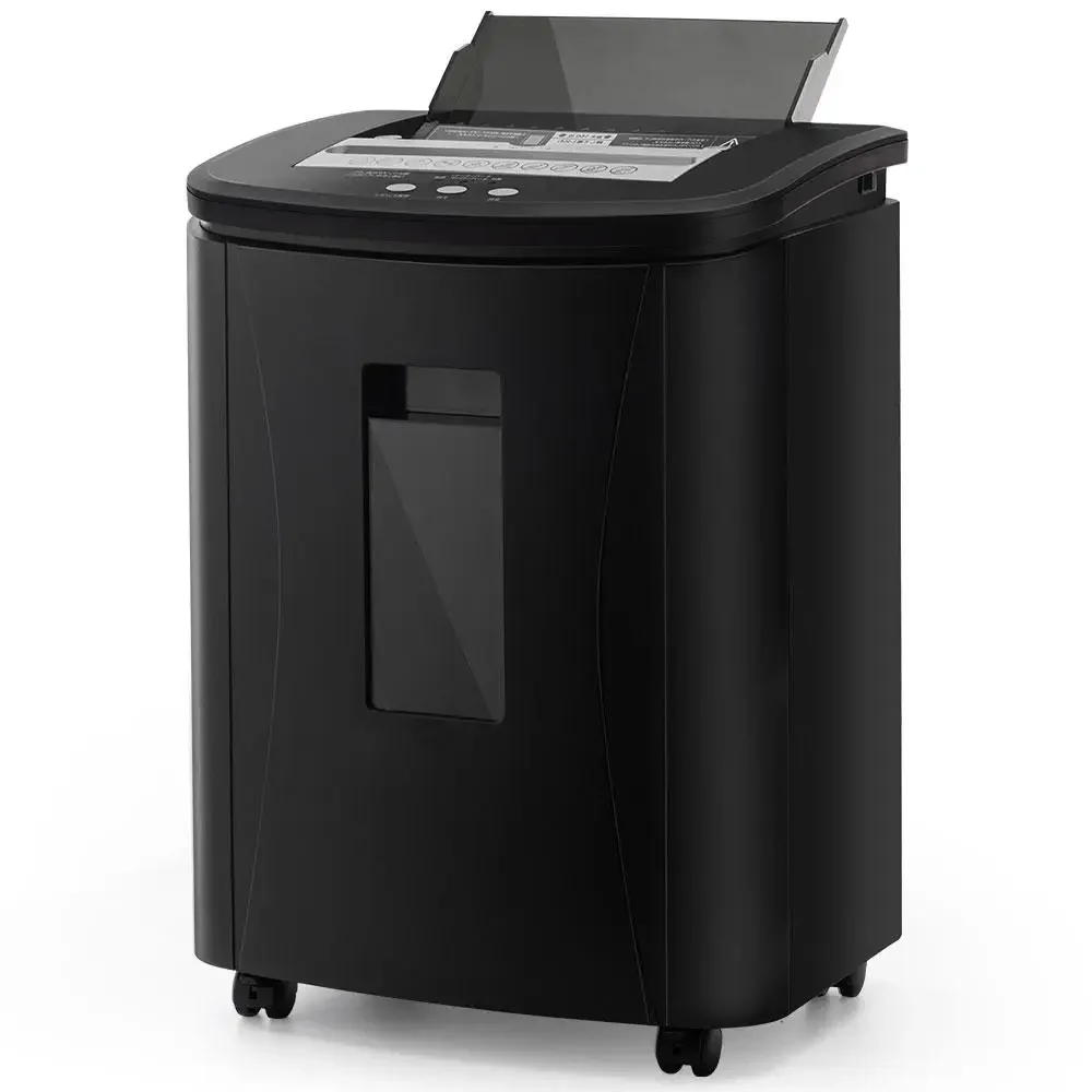 200 Sheet Auto Feed Paper Shredder Micro Cut Paper Shredder Commercial Heavy Duty Paper/CD/Credit Card for Home Office Use