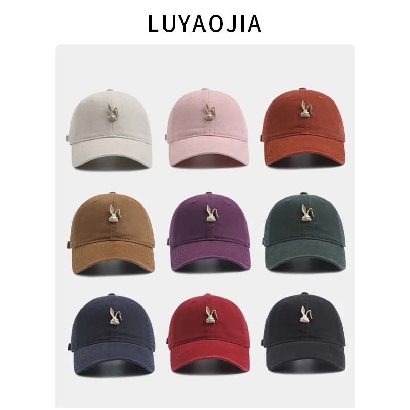 

Cute Baseball Cap for Women Autumn and Winter Brushed Simple Fashion Couple Versatile Wide Brim Peaked Cap for Men