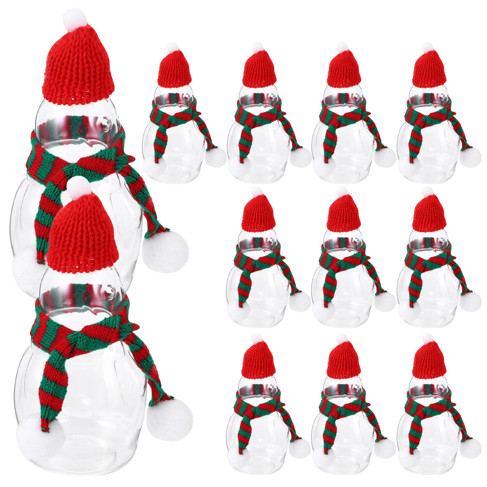 

4Pcs Creative Beverage Bottles Christmas Themed Drink Containers with Caps Reusable Juice Bottles for Home Cafe Party Decoration