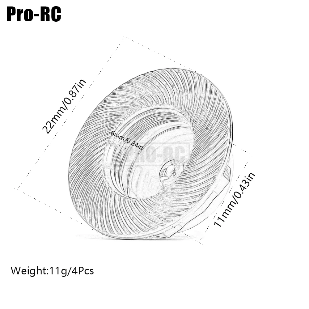 4szt 17MM Odporna na kurz osłona piasty koła ze stopu aluminium do 1/8 RC Crawler Car TEAM C HSP NANDA TRAXXAS Monster Truck Part