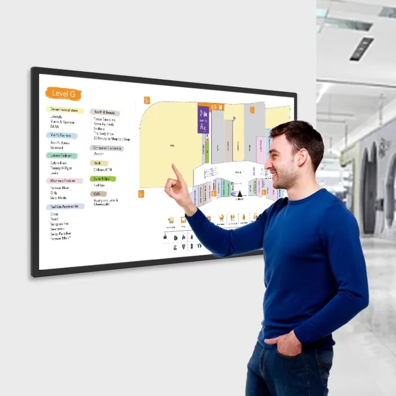 Ultra-thin industrial wholesale 21.5-inch capacitive display game touch screen monitor wall-mounted