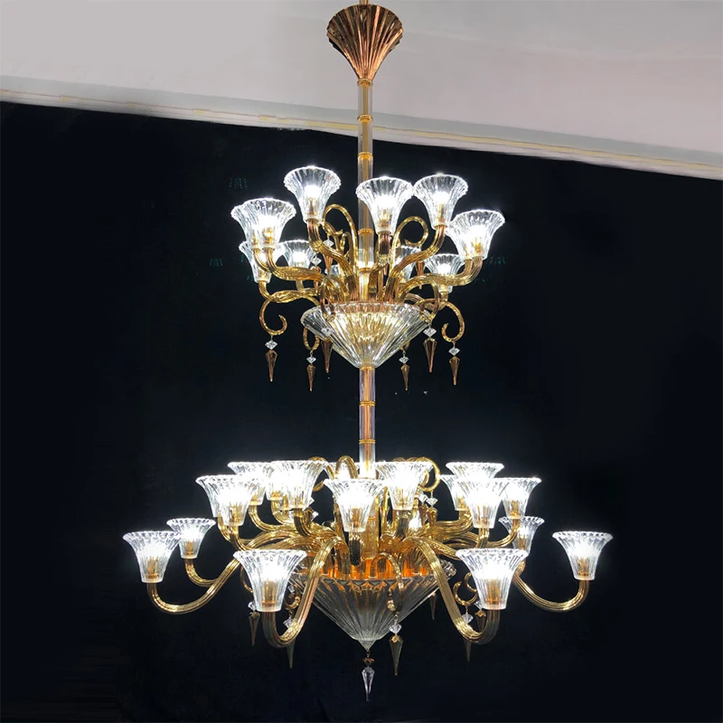 Indoor Home Furnishings Decorative Living Room Bedroom High Quality Crystal Luminaire European Unique Dining Room Pendant Light