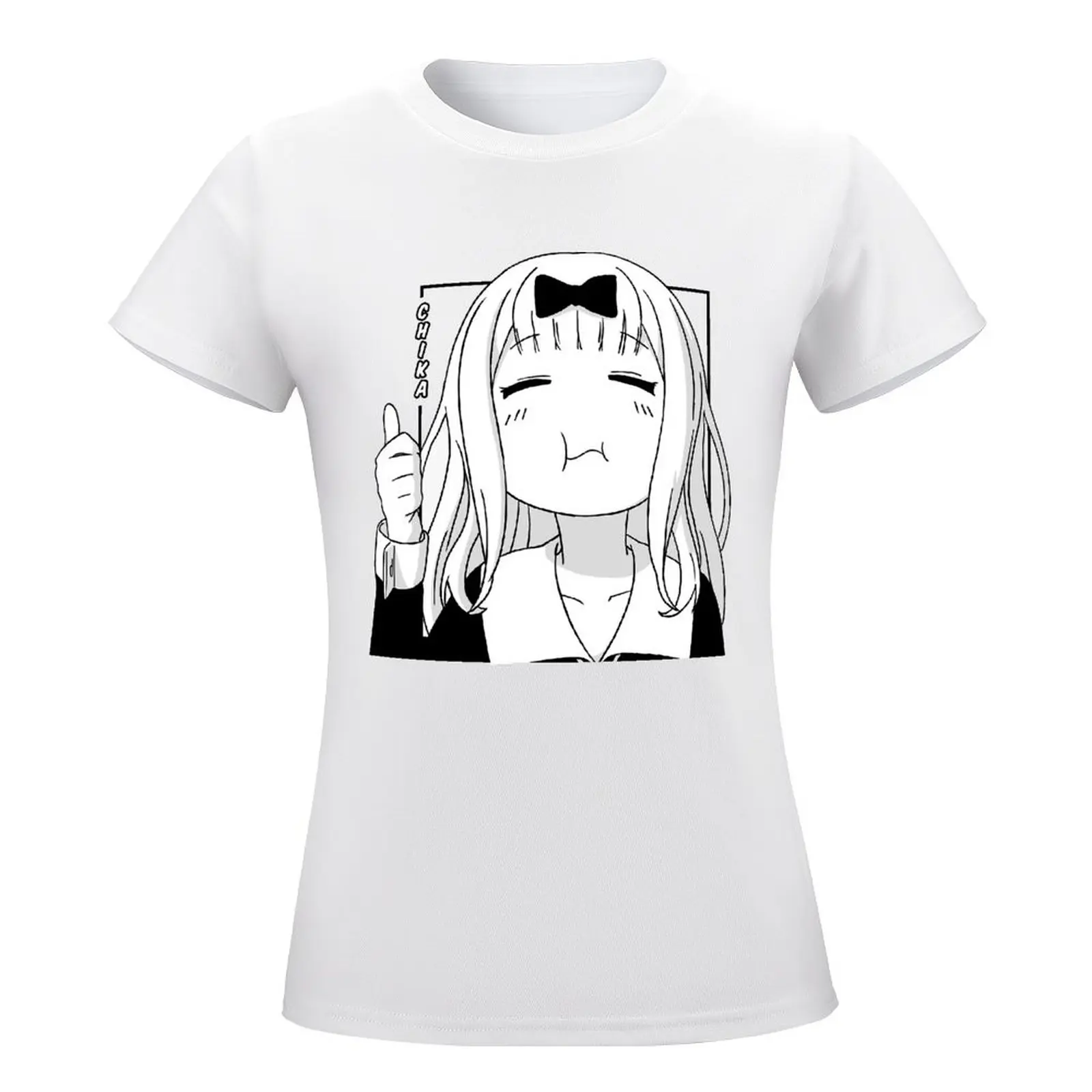 Chika Fujiwara Funny For Sale Tees Top Quality T-shirt Round Neck Movement  Funny Novelty Aactivity Competition