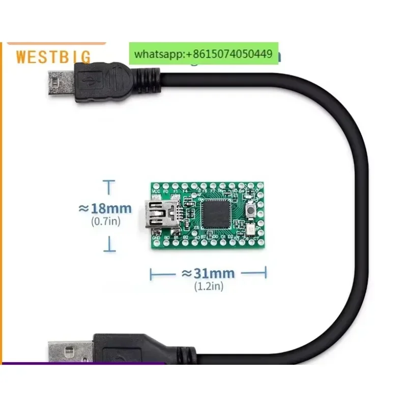 Teensy 2.0 USB AVR development board, keyboard and mouse ISP U disk experimental board teensy2.0