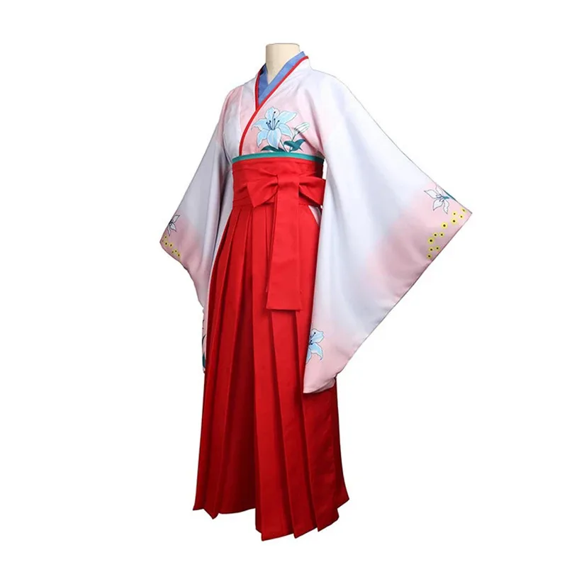 

Anime Kakegurui Yuriko Nishinot Cosplay Costumes Women's Kimono Halloween Party Uniform eo]5