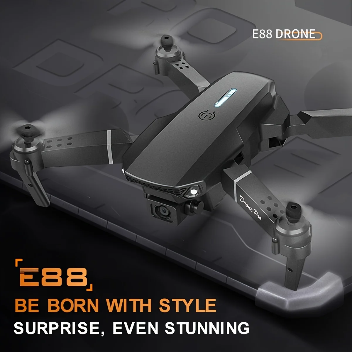 E88 Mini Drone Folding Drone Quadcopter Remote Control Handle Four Axis Aircraft UAV Altitude Fixation 360° Flip