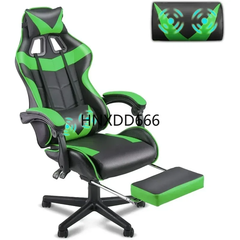 

Soontrans Green Gaming Chair with Footrest,Racing Gaming Chair,Computer Gamer Chair,Ergonomic Game Chair