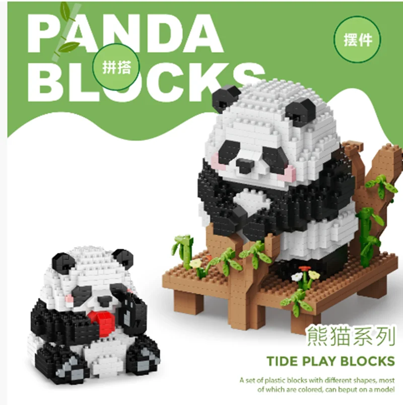 

Новинка, совместимая с LEGO Panda Flower, милая орхидея, супер милая мультяшная кукла-головоломка, сборка, строительные блоки, игрушка, детский подарок