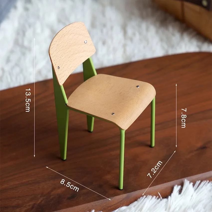 Handicraft Mini Furniture 1/6 Scale Standard Chair Model Soldier BJD Doll HOUSE Accessories Museum Series Toy Collection DIY