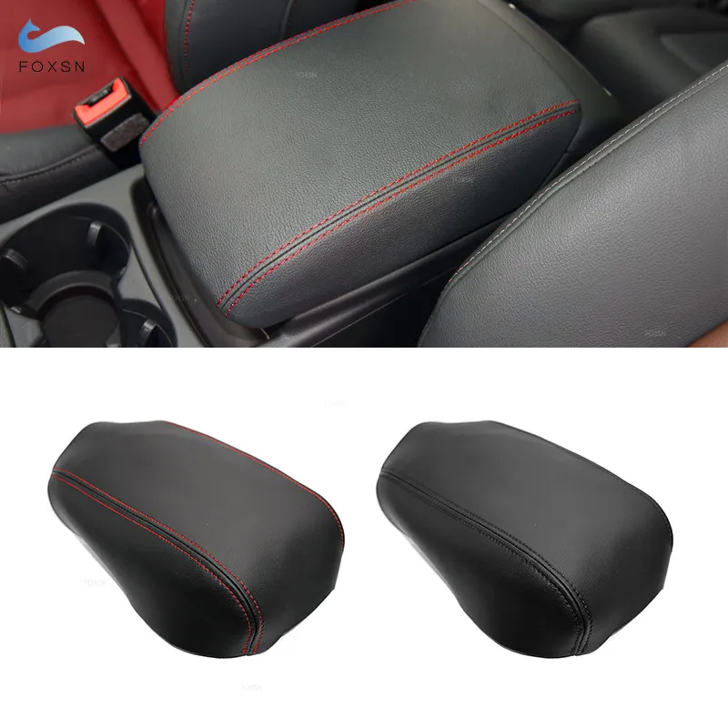 Car Accessories Center Console Armrest Box Cover Microfiber Leather Trim For Audi Q5 2010 2011 2012 2013 2014 2015 2016 -2018