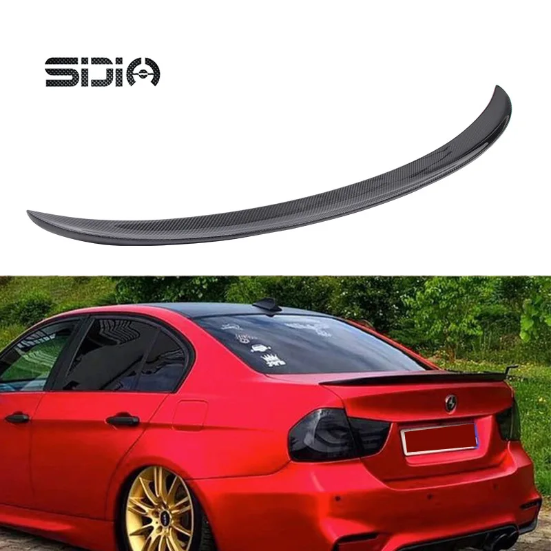 

For BMW 3 Series E90 2005-2012 high quality Carbon Fiber Rear Roof Spoiler Wing Trunk Lip Boot Cover Car Styling