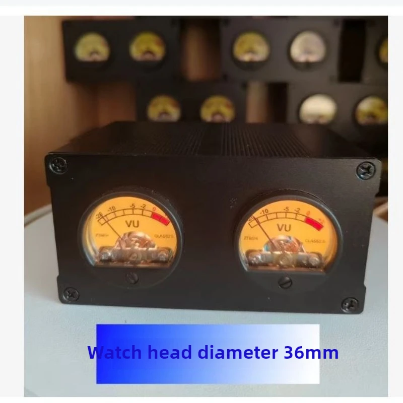 DIY Retro VU Dual   Meter Level Meter Atmosphere Pickup Light Sound Controller VU