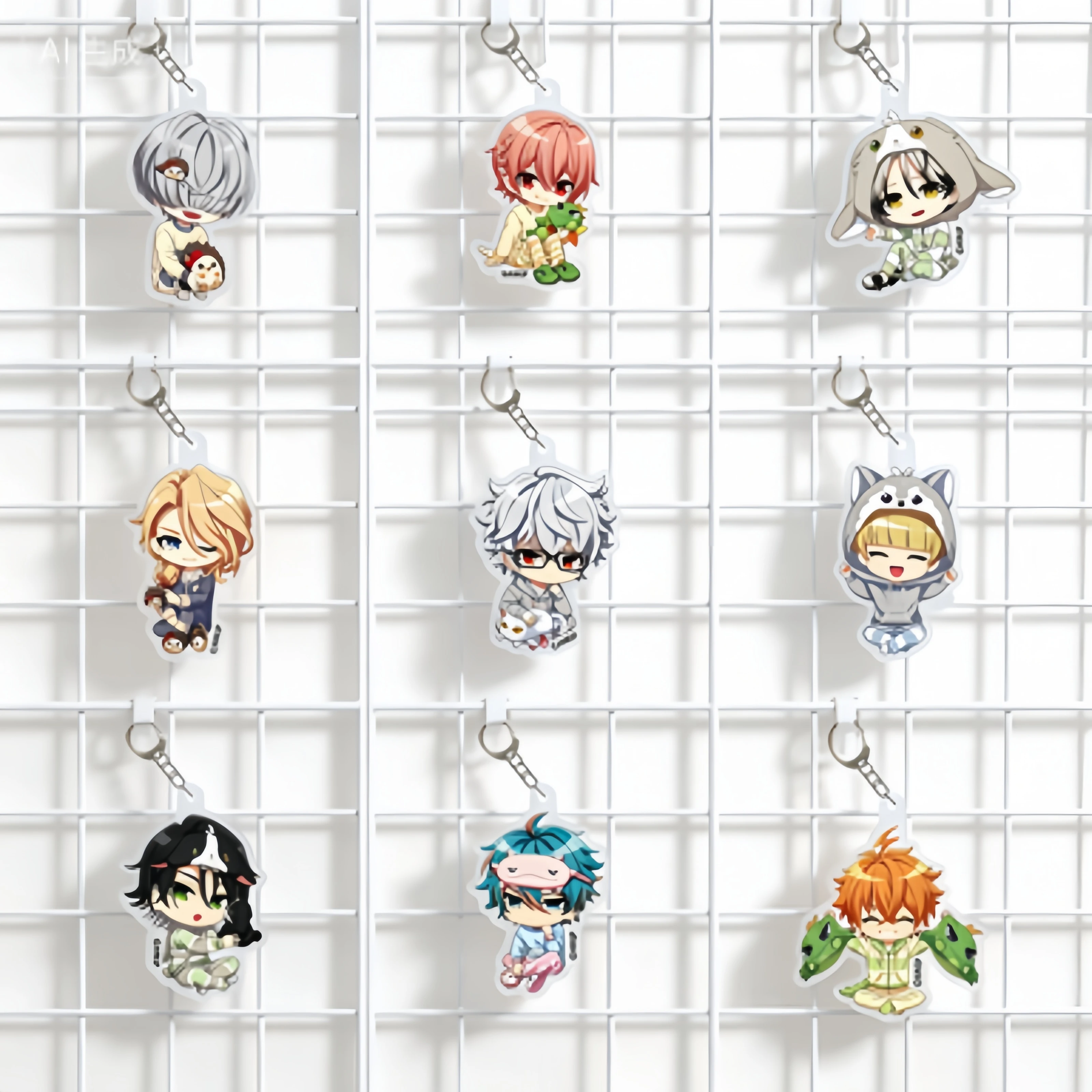 ARGONAVIS from BanG Dream! Anime GYROAXIA Game Nanahoshi Ren Goryo Yuto Kikyo Rio Asahi Nayuta Metal Bag Acrylic KeyRing 6cm