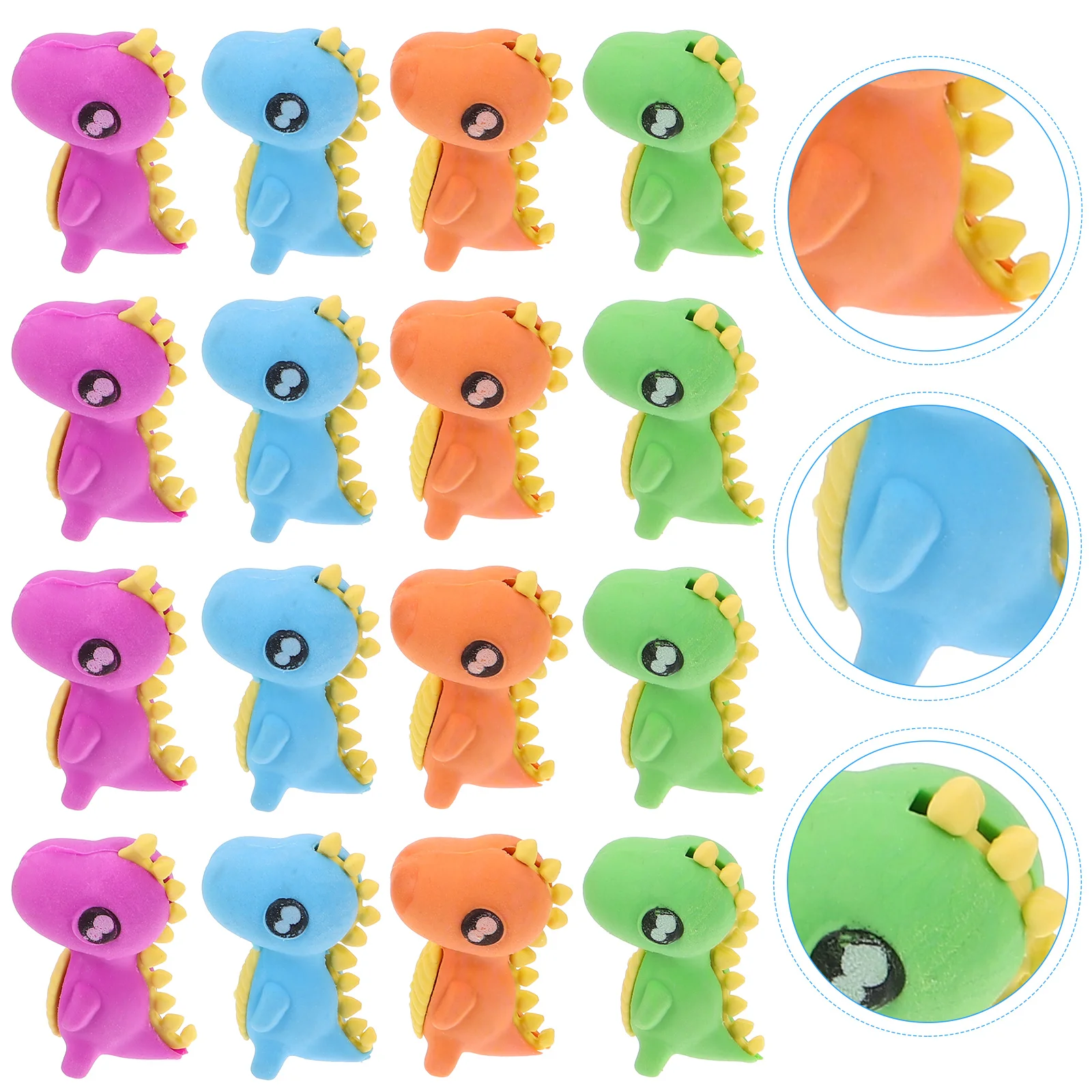 

24 Pcs Animal Eraser Fun Erasers Mini Cute for Kids 3d Bulk Desk Pets Classroom