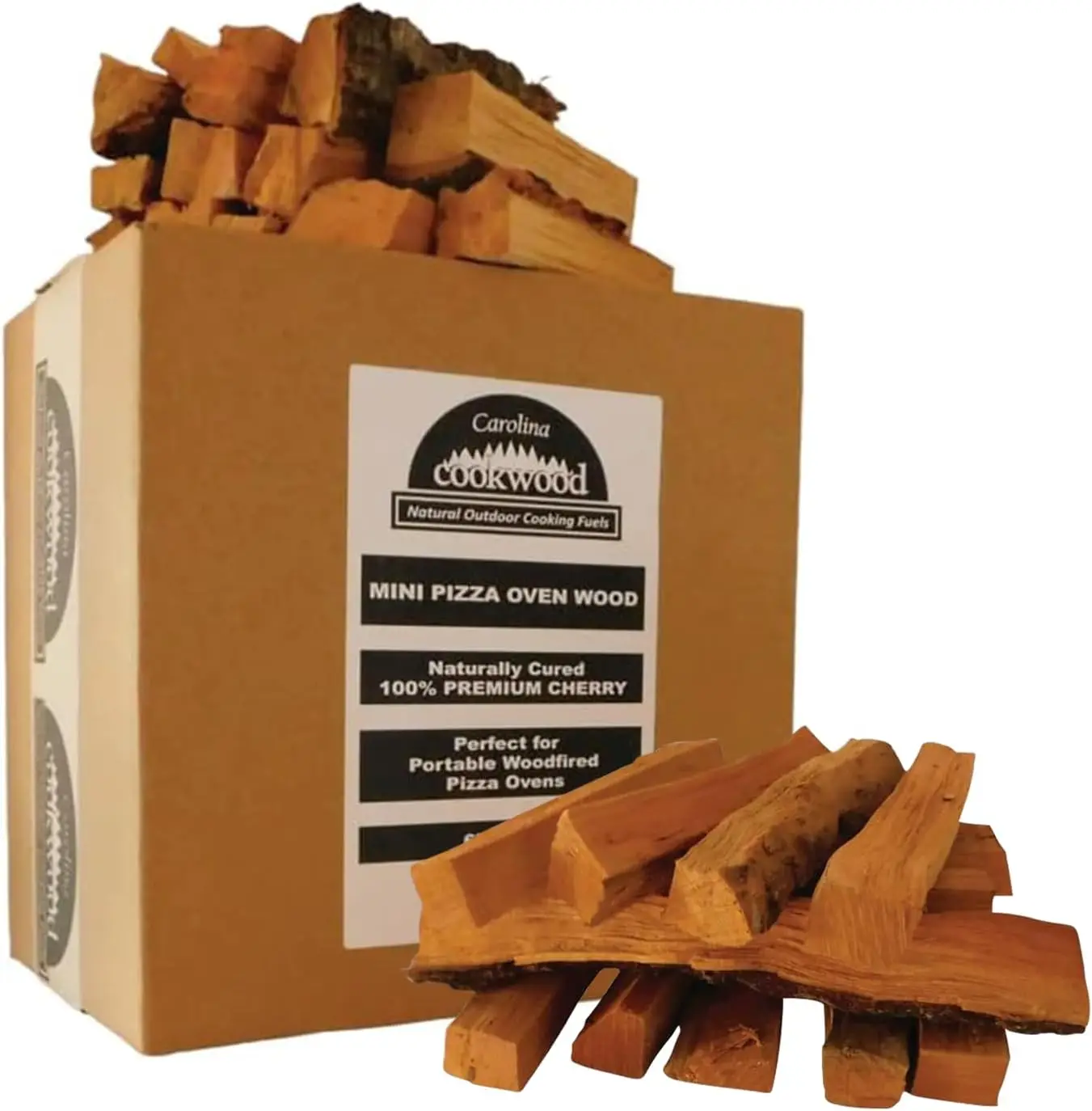 6-Zoll-Kirschholzspalt für tragbare Pizzaöfen, nachhaltig geliebt, hergestellt in den USA, 12–14 lbs