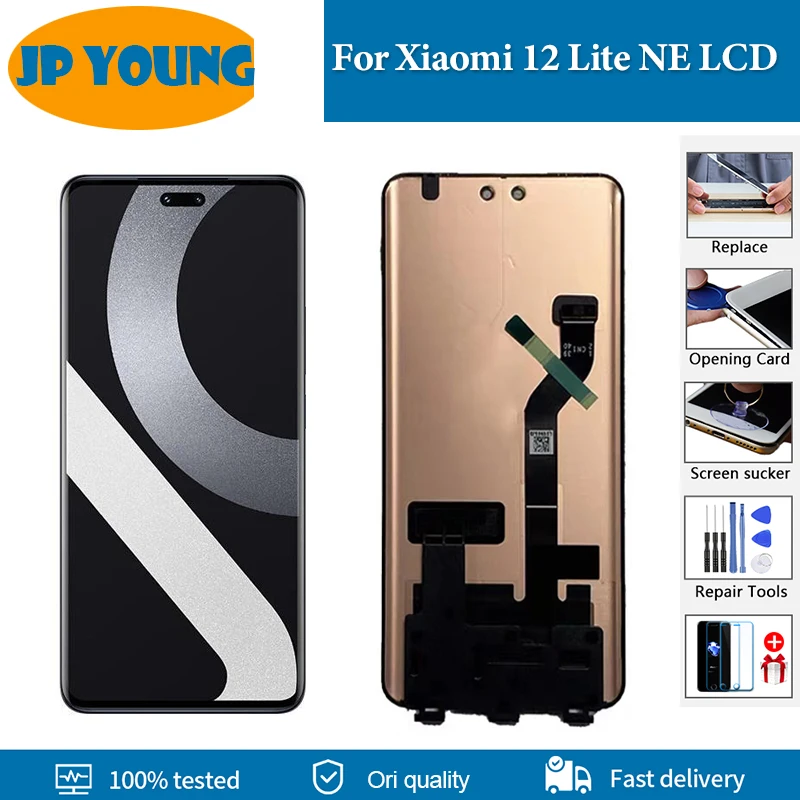 

6.55" AMOLED For Xiaomi 12 Lite NE LCD Display 2210129SG Touch Screen Digitizer Assembly For Xiaomi 12Lite NE Replacement parts