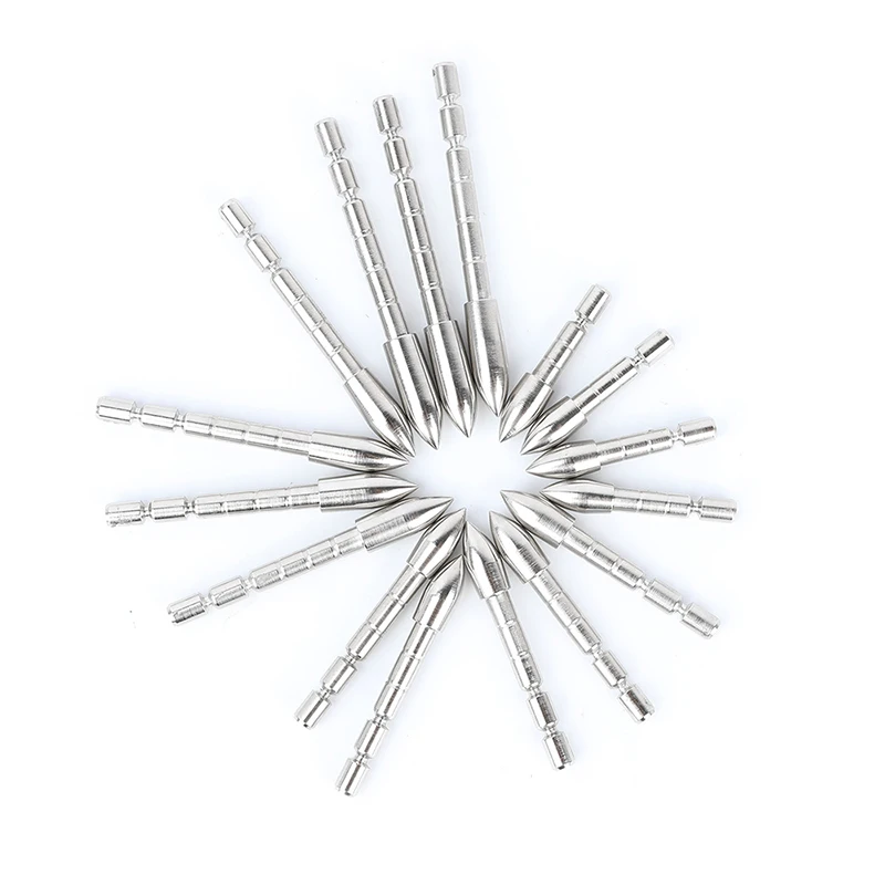 24/48pc Arrowhead Archery 60/80/100/120Gr Broadhead ID 4.2mm Stainless Steel DIY Shaft for Compound Recurve Bow Training Hunting