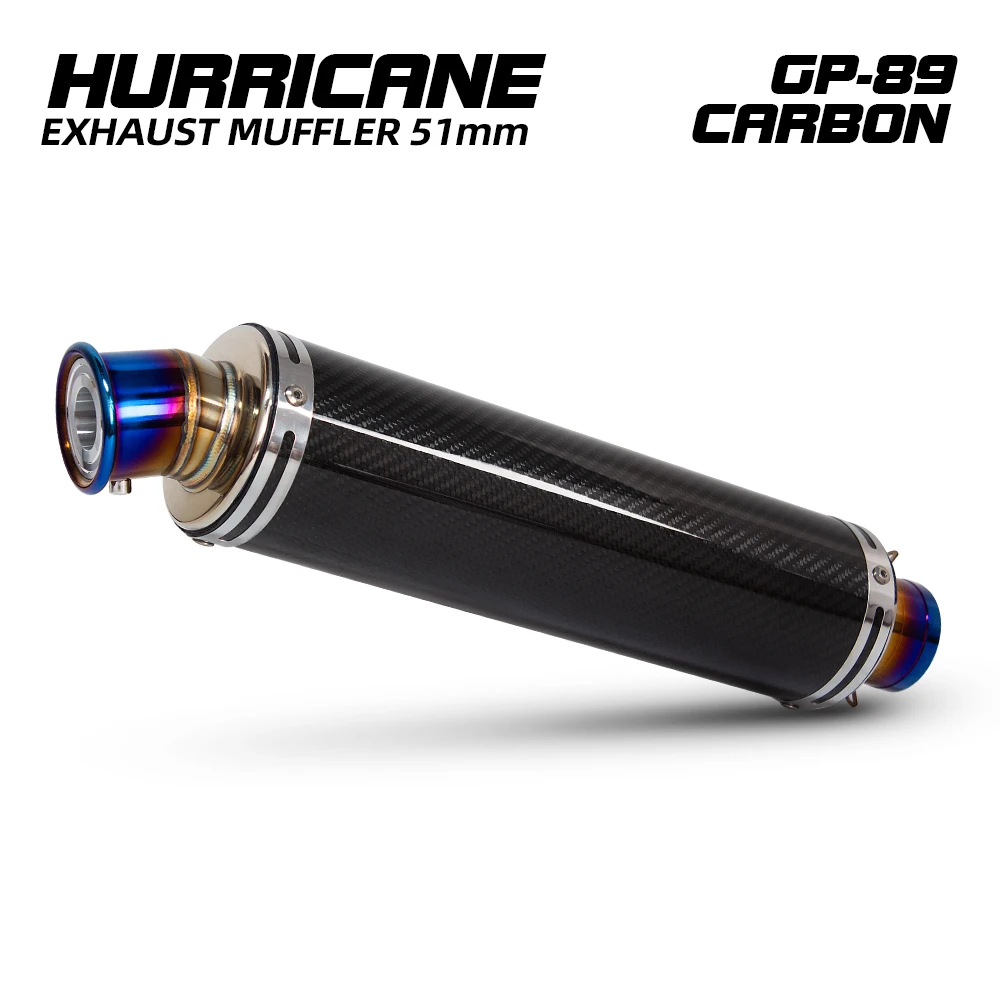 51mm Motorcycle Exhaust Muffler Pipe for Duke390 R3 Mt07/09 ZX4R RC250 NINJIA250 Z900 GSXS150/250R CBR150R/650 S1000RR XMAX125
