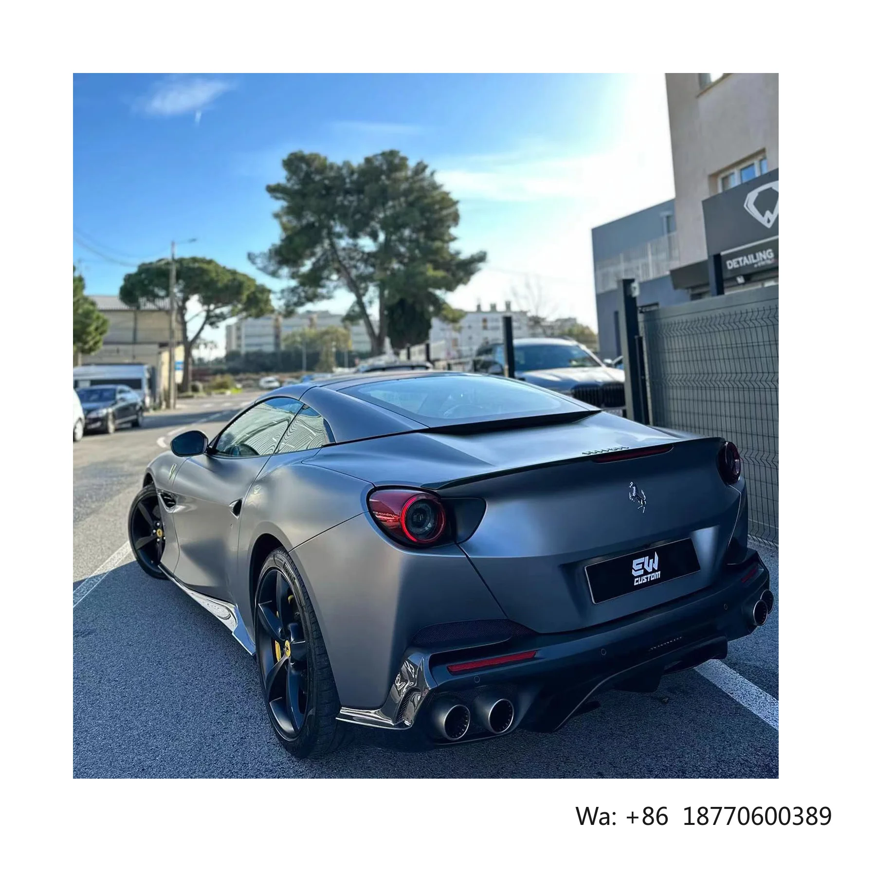 

Ferrari Portofino Automotive Accessories N Style Rear Spoiler Body Kits Dry Carbon Fiber Auto Parts Rear Wing Ferrari Portofino