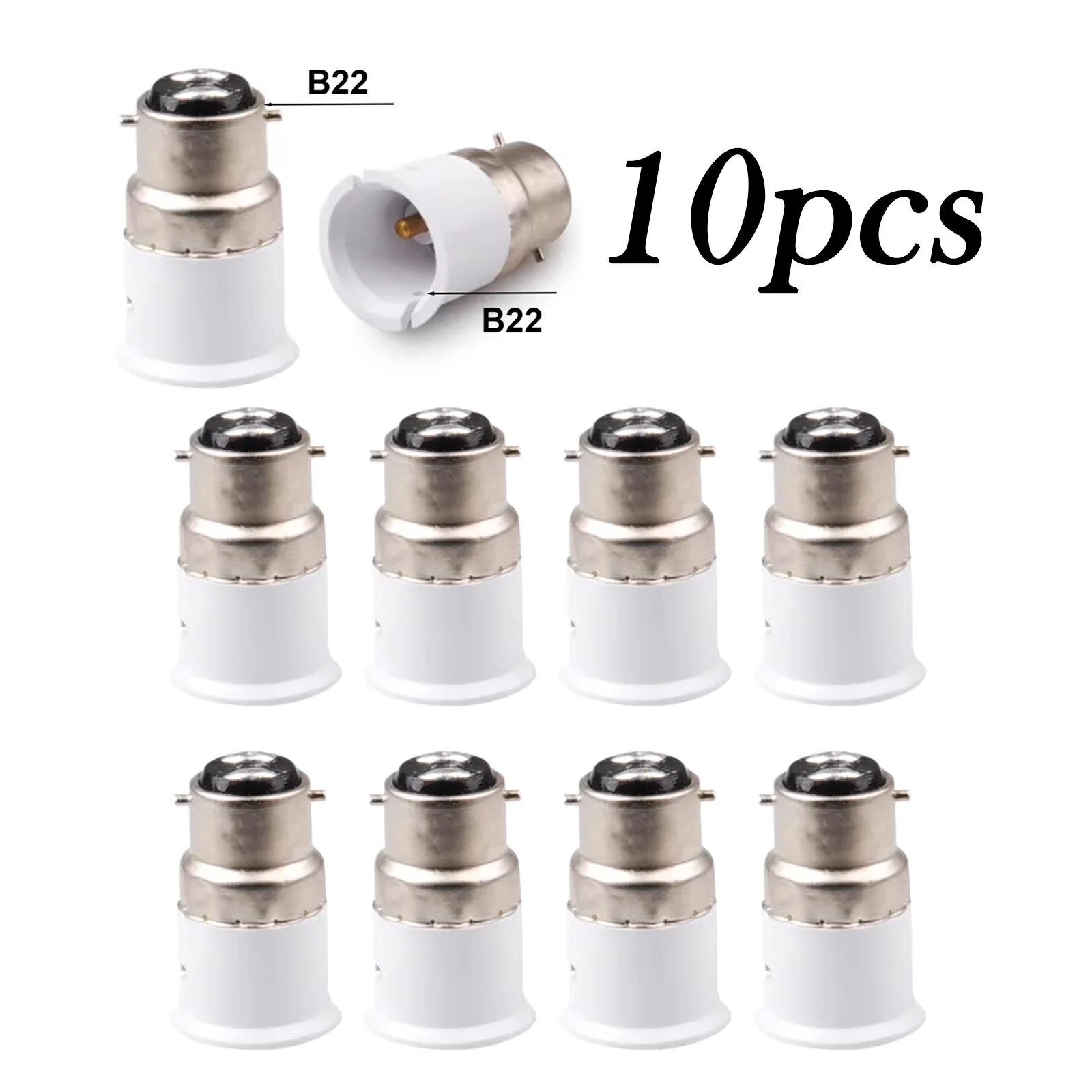 New 10Pcs White B22…