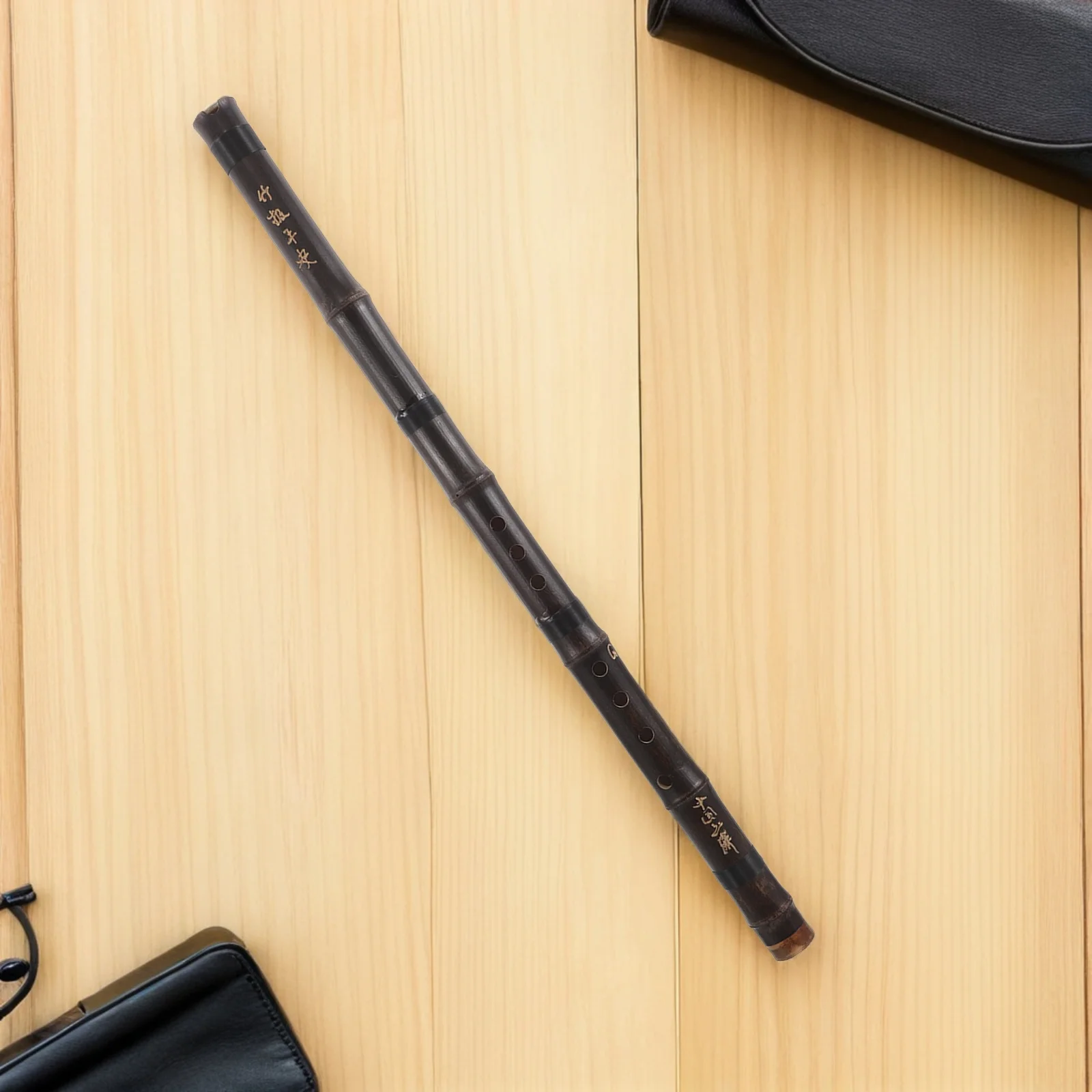 

Vertical Bamboo Flute Key Traditional 8-Hole Handmade Dizi for Beginners Students and Musical Instrument Woodwind