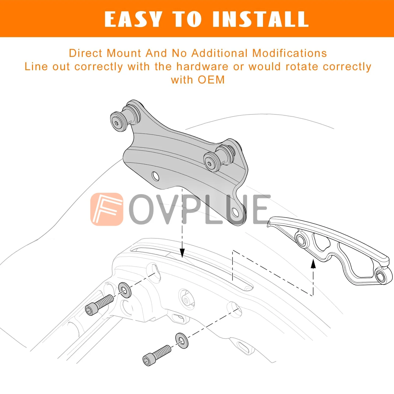 2014-2025 Motorcycles Detachable 4 Point Docking Hardware Kit For Harley Touring Road King Electra Street Glide FLHX FLHR FLTRXS