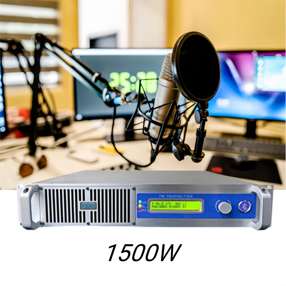 YXHT-1 1500W (1.5KW) FM Transmitter: Professional Power for Schools, Churches The signal has stronger penetration Radio Stations