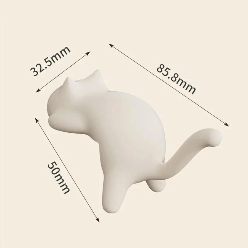 Cat Backpack Hook Office Desk Edge No Marking No Punching Student Desk Side Multifunctional Bag Hanger for School image 6