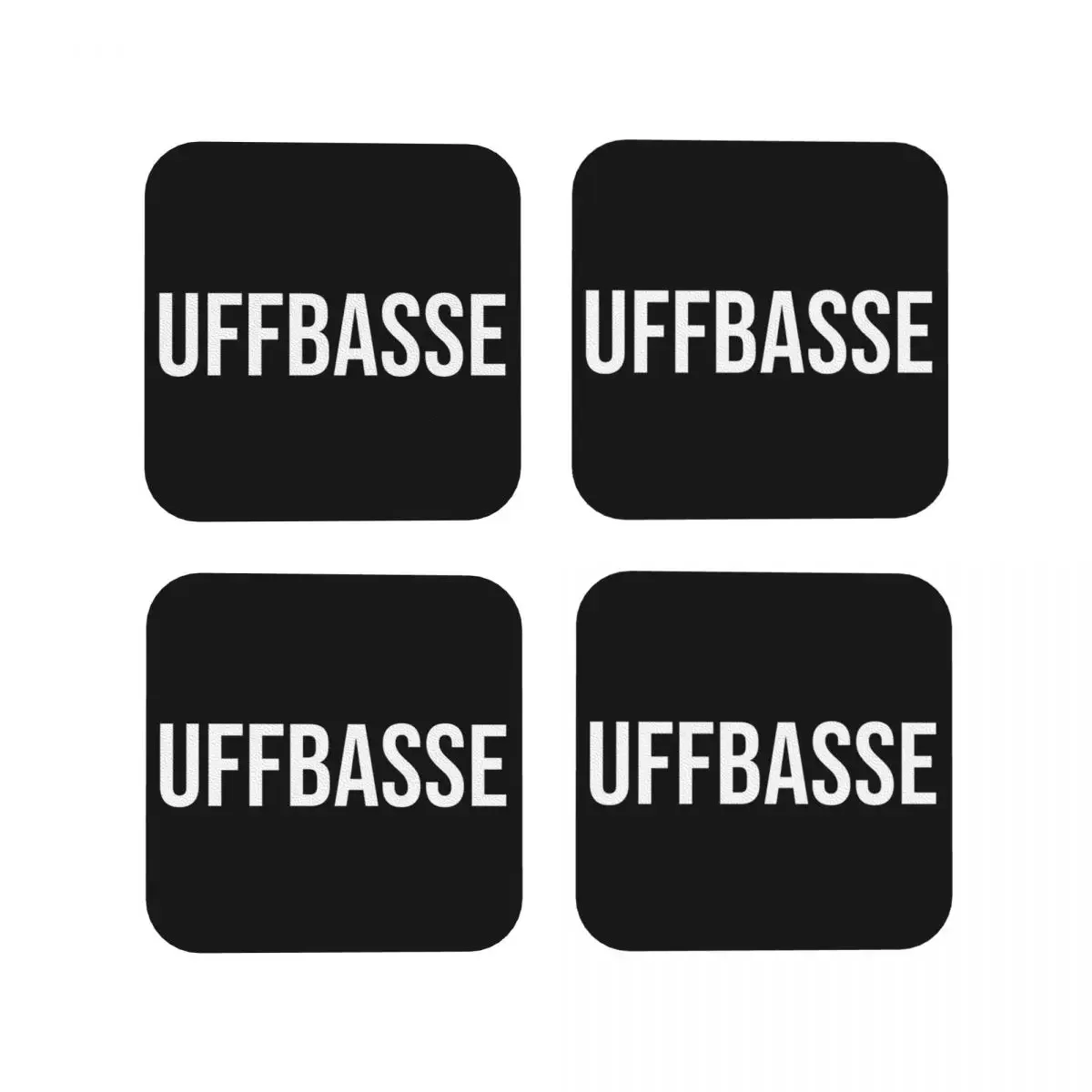 Hessen Funny Saying Federal Coasters Kitchen Placemats Waterproof Insulation Cup Coffee Mats For Home Tableware Pads Set of 4