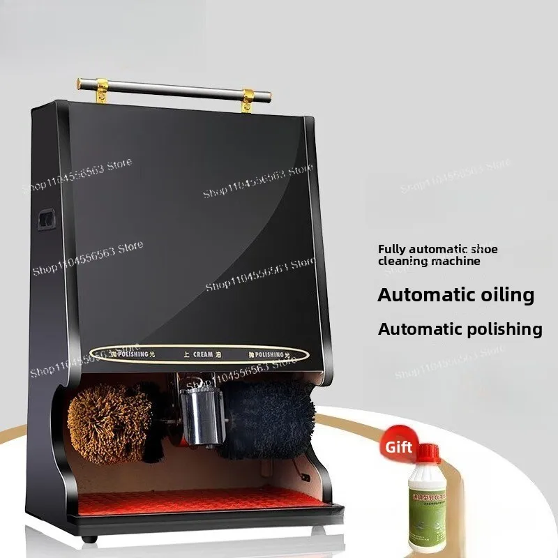 Automatic Induction Five-Brush Shoe Polishing Machine - Electric Smart Shoe Shiner for Hotel Lobby & Home (Commercial/Home Use)