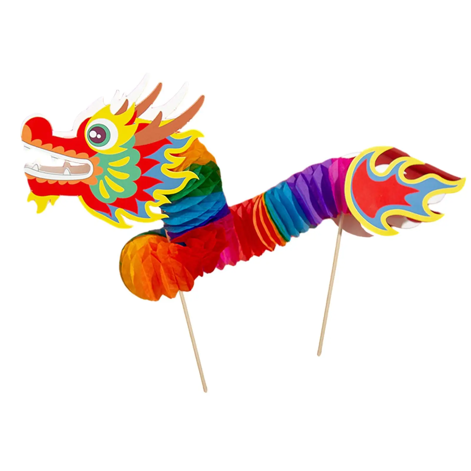 

Chinese Dragon Dance DIY Handmade Material Package Easy to Assemble Decorative Girls and Boys Funny Novelty Dragon Paper Puppets