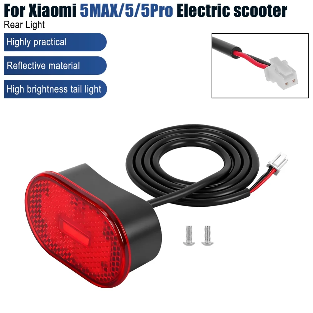 

Задний фонарь для ночного катания на скутере, черный и красный, свет для безопасной езды в ночное время, водонепроницаемый, пыленепроницаемый, для электрического скутера