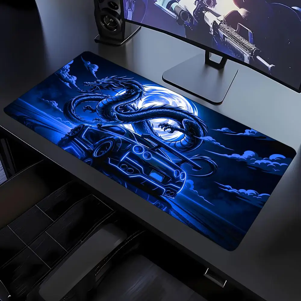 Ancient Dragon Pattern Large Gaming Mouse Pad Non Slip Rubber Base Extended Mouse Mat For PC Laptop Gaming Office Desk Setup