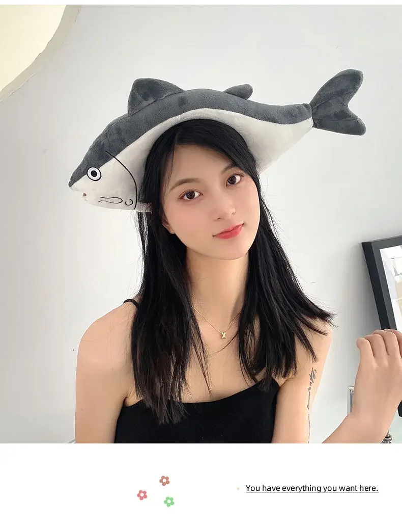 Popularna, urocza opaska do włosów w kształcie rybki, akcesorium do mycia twarzy dla dziewczynek.