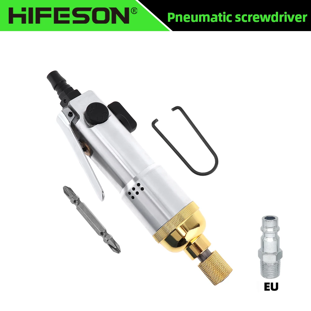 1/4 Inch Pneumatic Screwdriver Straight Handle Air Screw Driver 9000RPM Air Tools for Furniture Install/Appliance Repair