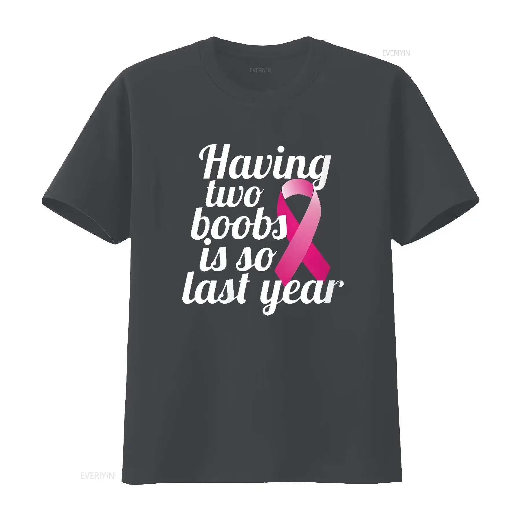 المرأة سرطان الثدي استئصال الثدي المزدوج للنساء جولة الرقبة تي شيرت أسود خمر غسلها للجنسين لينة أوم