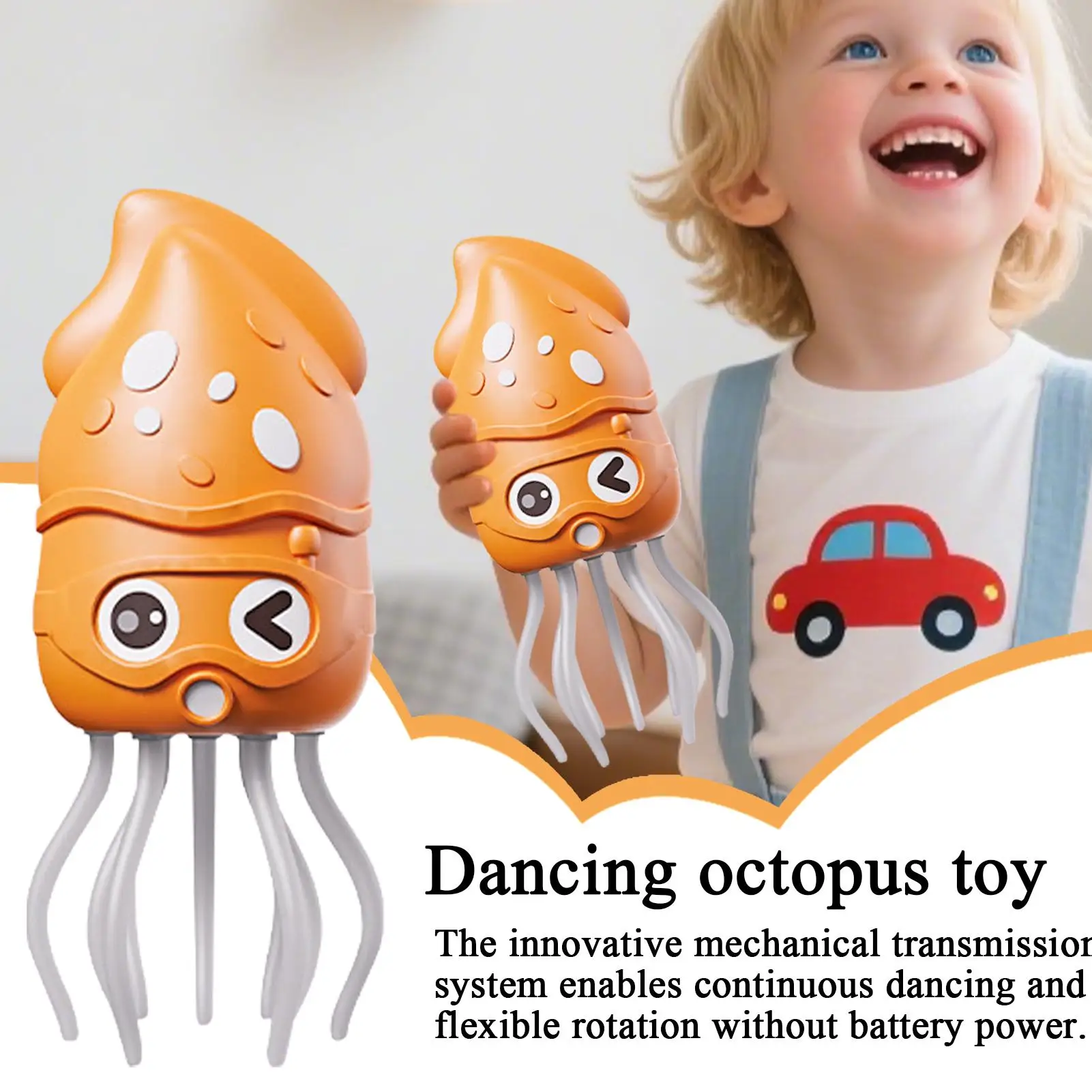 Octopus Toy Dancing Squid Music Toys Interactive Wiggling Robot With Lights And Music For Kids 3 Years Boys Girls Preschool