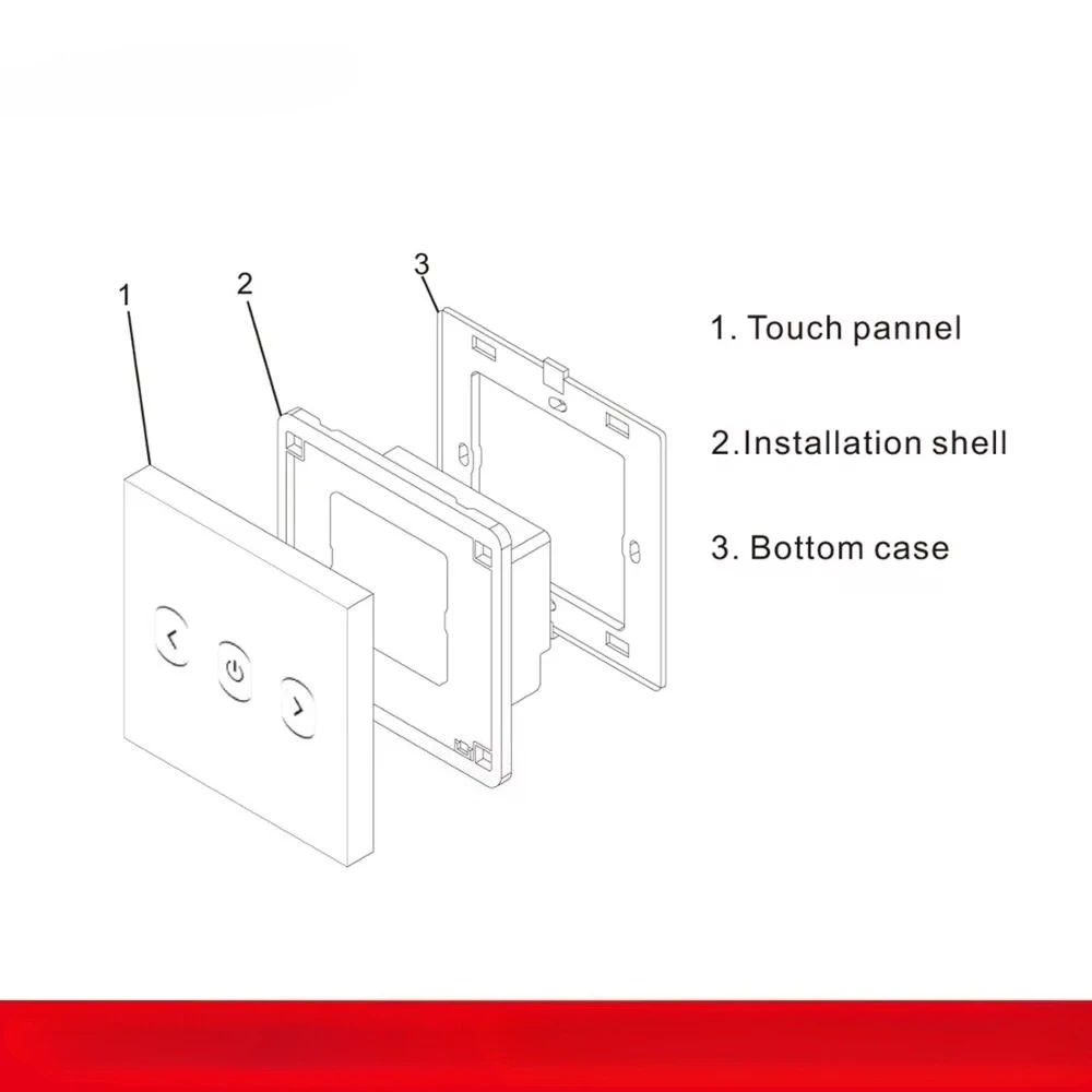 Dimming led light dimming control wall dimmer switch
