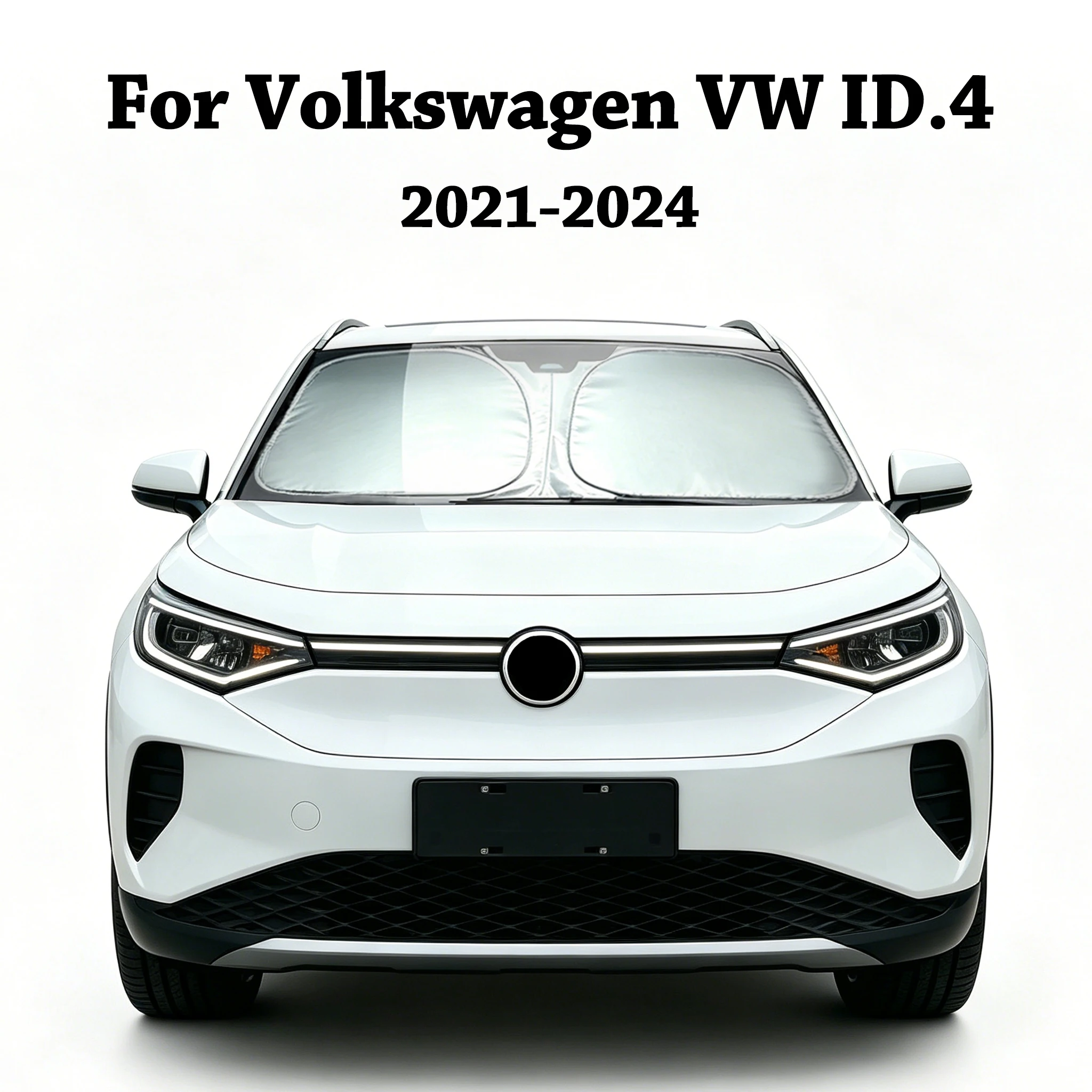

Windshield SunShade For Volkswagen VW ID.4 2021-2024 Car Accessories Window Shade Sun Visor Cover Foldable Anti-UV Heat Shield