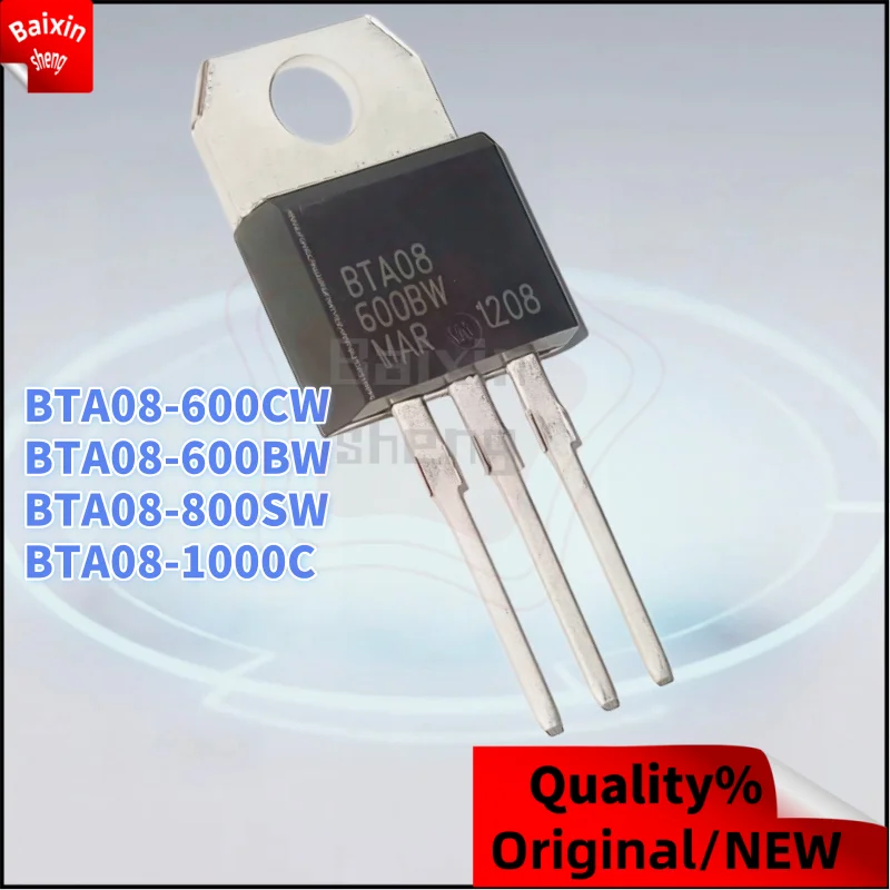 

10PCS NEW BTA08-600BW TO-220 BTA08 600BW 600CW 800SW BTA08-600CW BTA08-800SW BTA08-1000C BTA081000C Thyristor