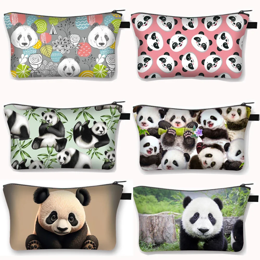 

Kawaii Animal Panda Cosmetic Bags Ladies Storage Bag for Travel Women Makeup Bag Lipstick Holder Organizers Girls Cosmetic Case