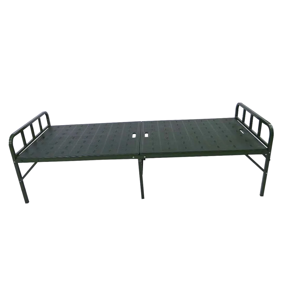 

Handle Portable single folding steel metal Camp beds Hospital folding bed