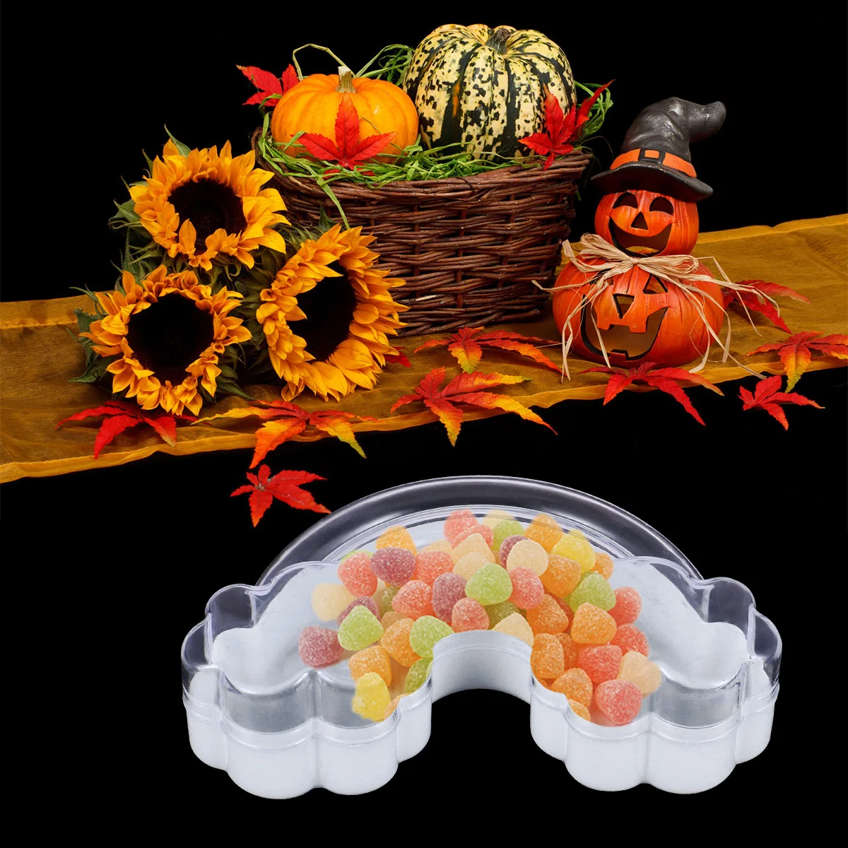 

Rainbow Cloud C Transparent Plastic Gift Boxes for Baby Shower Party Favor Wedding Decoration Storage Container