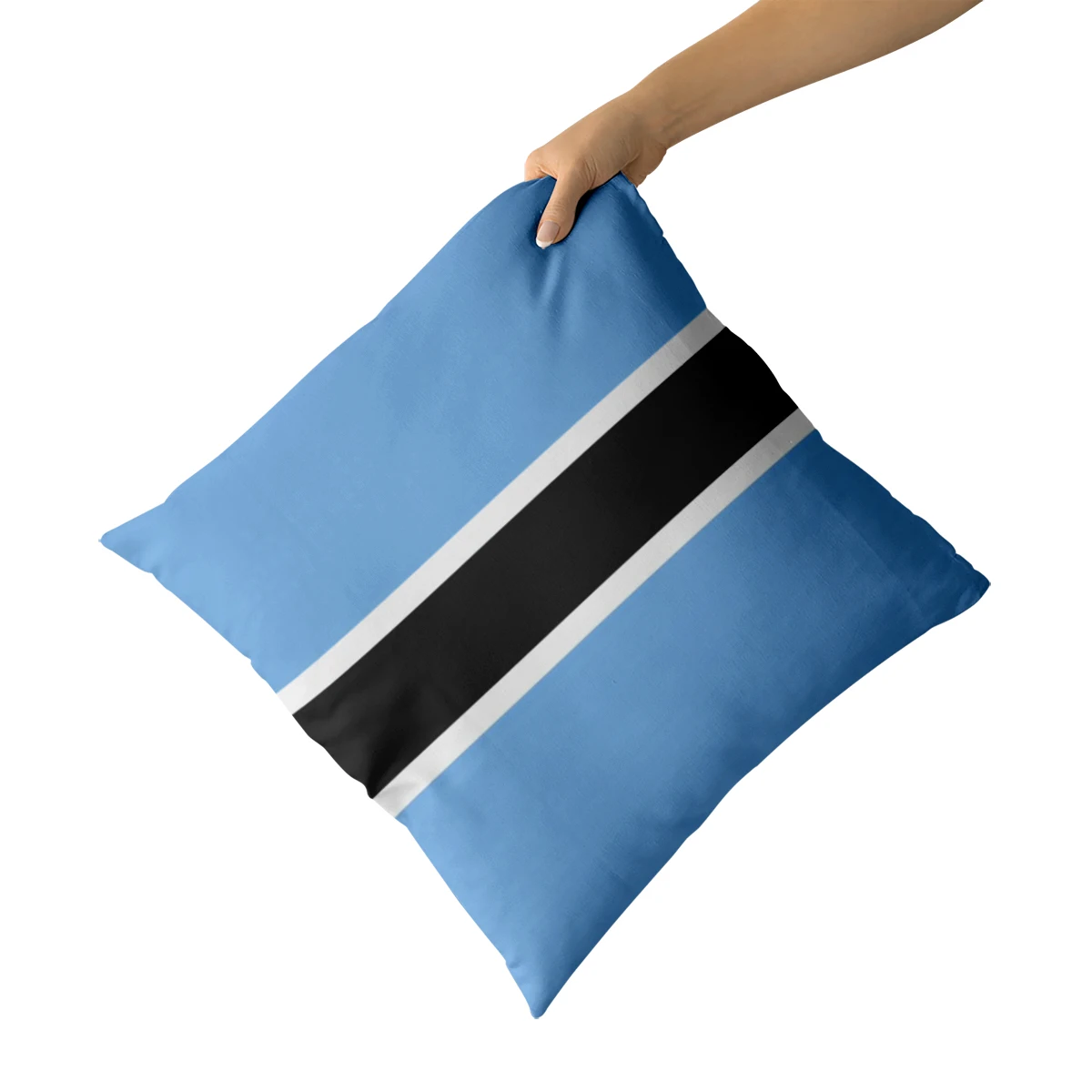 Wuzidream The Botswana Flag Pillow Cover Decoration Pillow Case Decorative Throw Pillow Cover For Sofa Cushion Cover