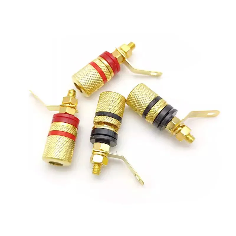4/8/16pcs 4mm Banana Plug Socket Gold Plated Amplifier Speaker Terminal Binding Post Connector Suitable for 4mm Banana Plugs - Image 2